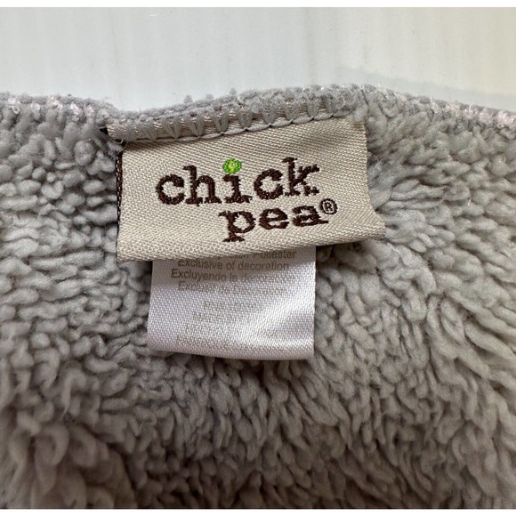 Chick Pea Pink Gray Elephant Butterfly Flowers Sherpa Kids Baby Lovey Blanket - Picture 10 of 11